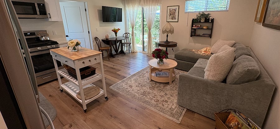 Living area/Kitchen