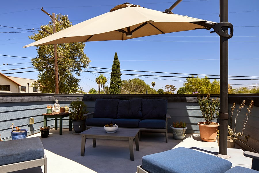Rooftop deck.