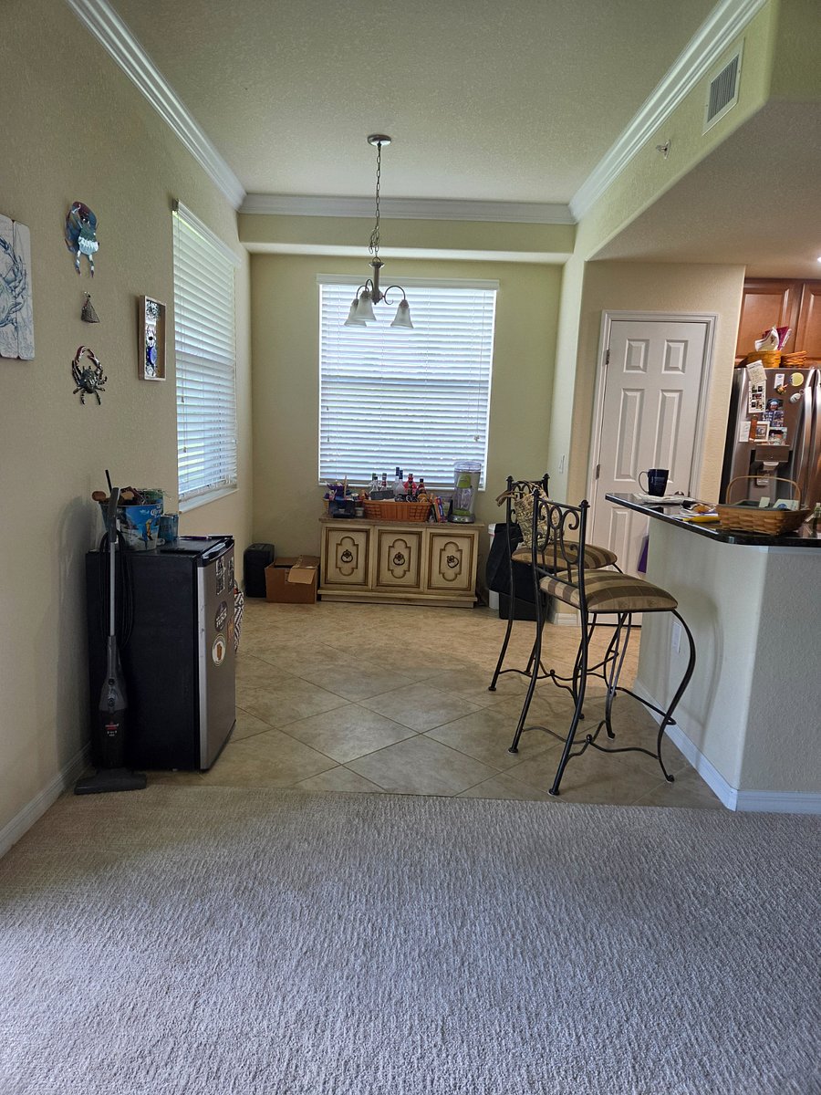 Breakfast area off kitchen.