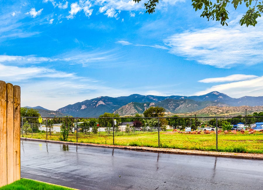 Mountain View from the back of the home