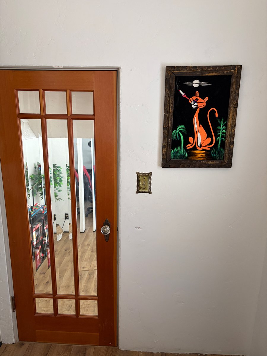 Entryway to library and studio