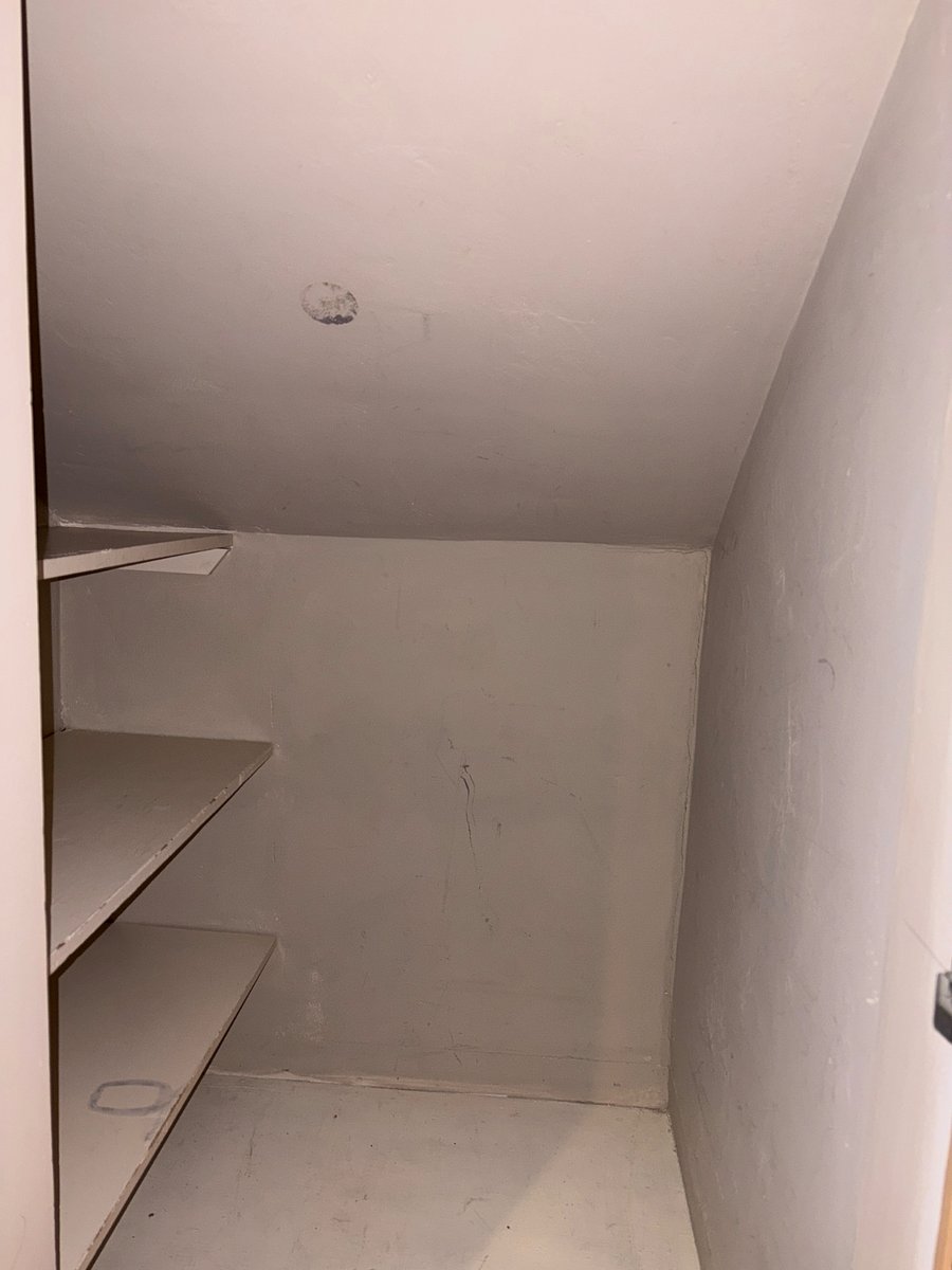 Storage closet in loft