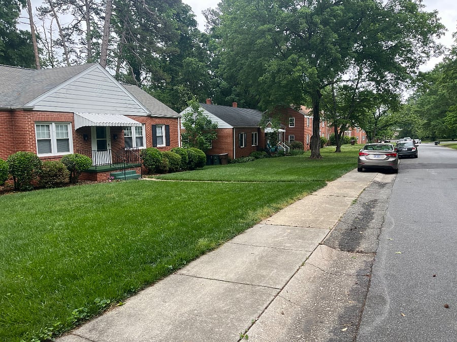 parking for 2 cars just off street