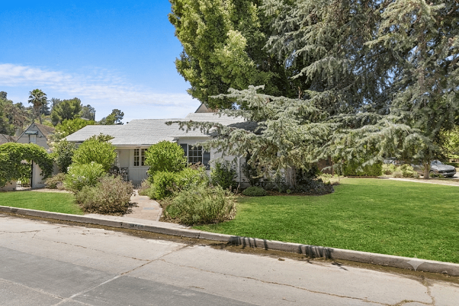 Large corner lot.