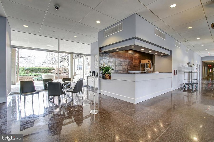 24-Hour Concierge desk, Receives packages and visitors for residents.