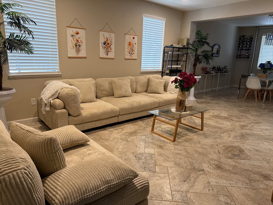 Our shared living room space