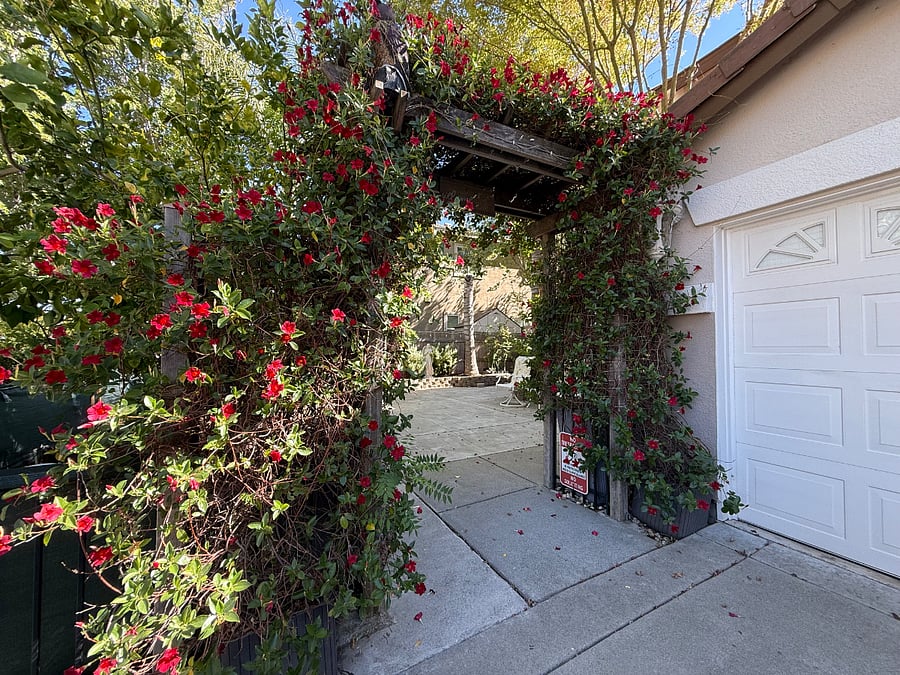 Entry to our courtyard 