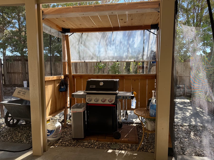 Our shared barbecue area