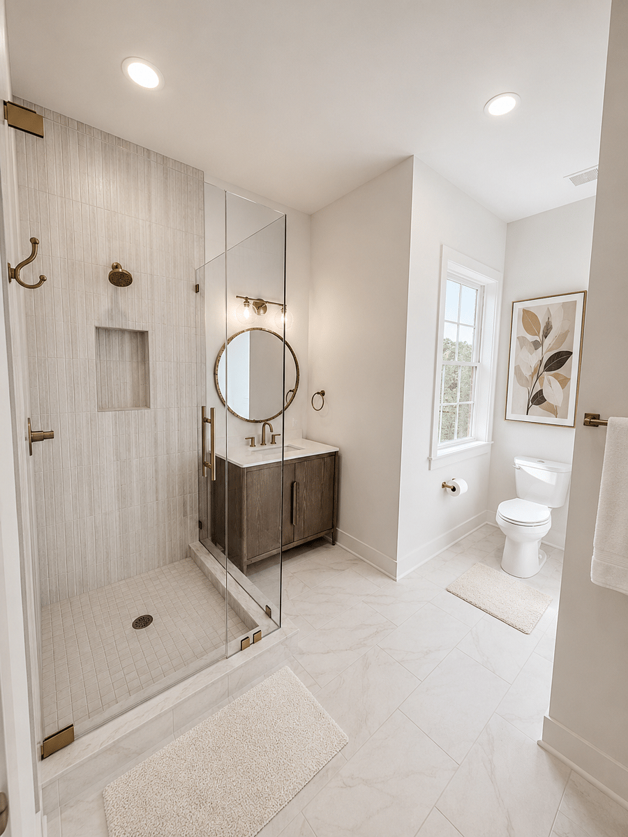 Bathroom 3- en-suite bathroom in second bedroom.