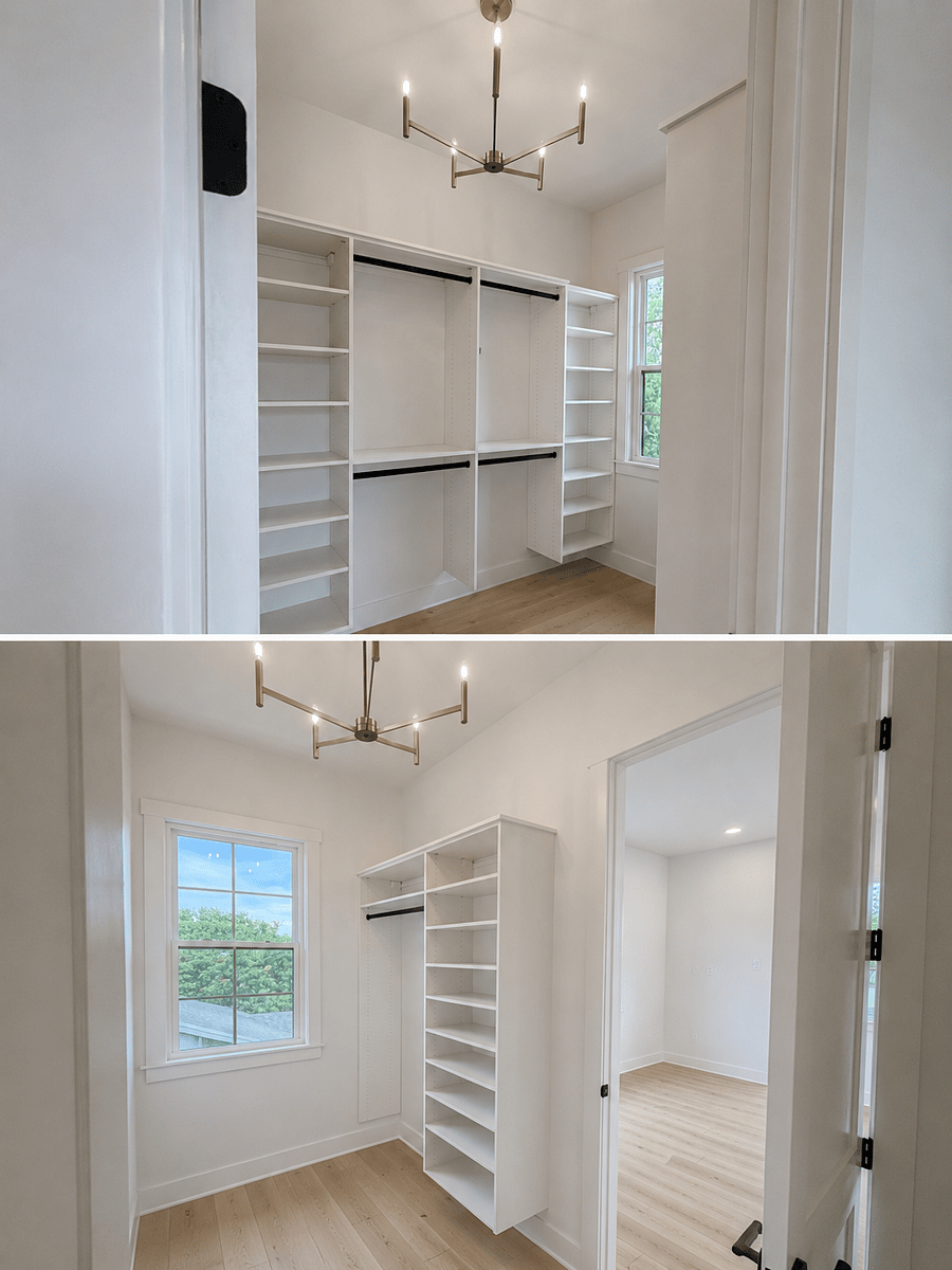 Master Closet- Custom built-in closets by California Closets.