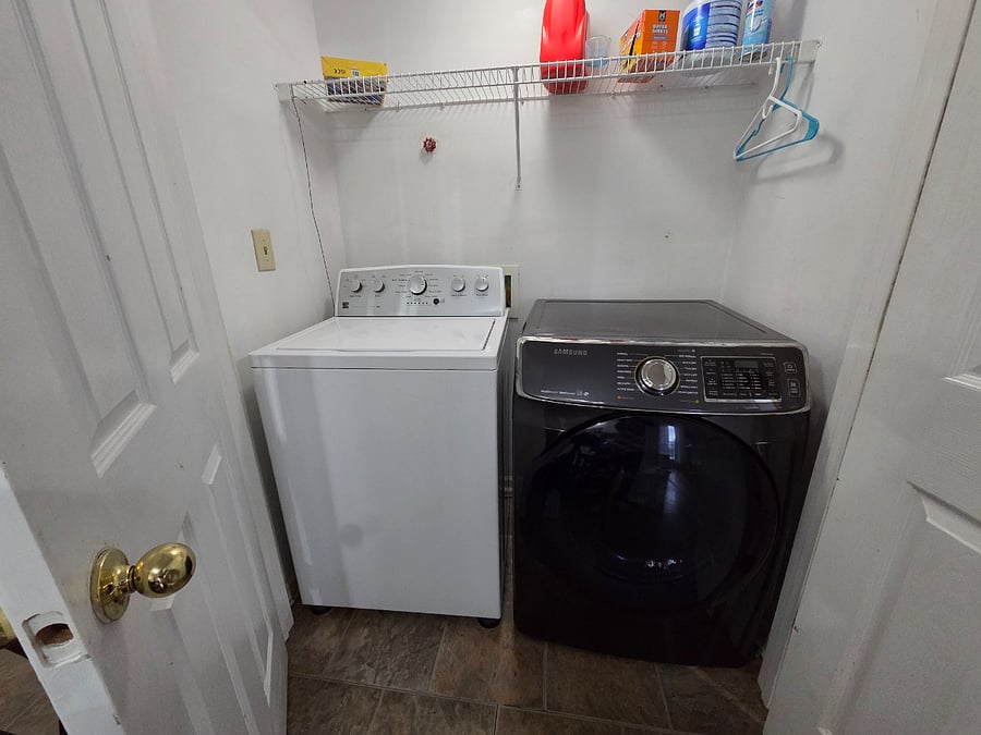 Laundry room.