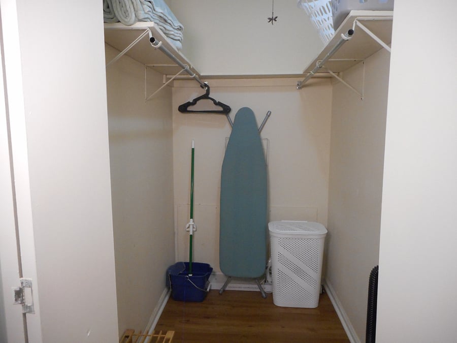 Large walk-in closet.