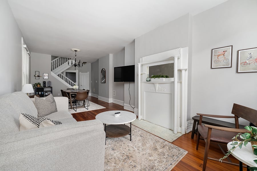 Open, inviting living space designed for relaxing together