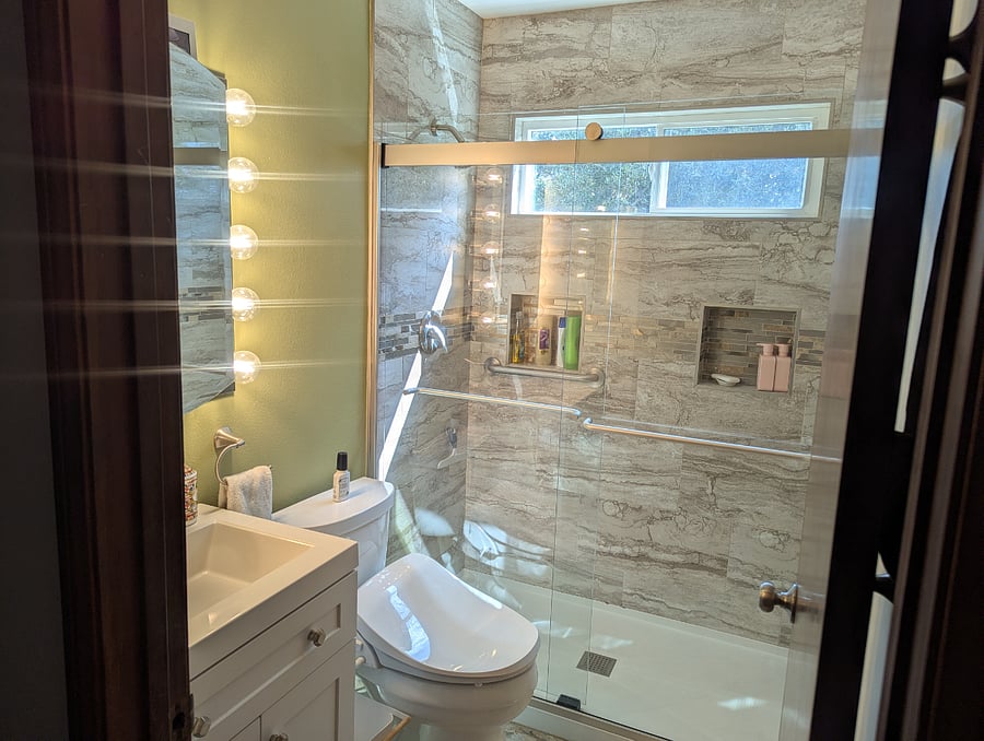 Bathroom 2, full bath with shower