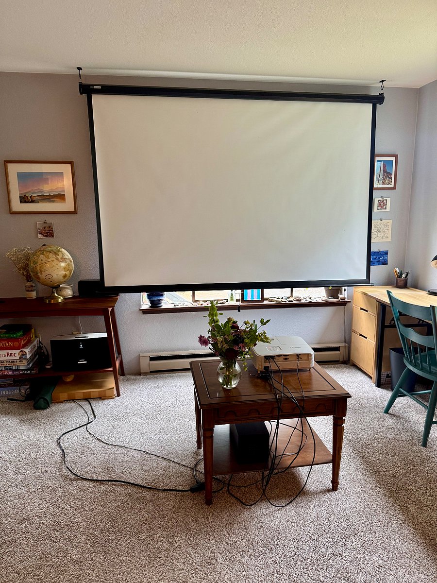 Full projector screen