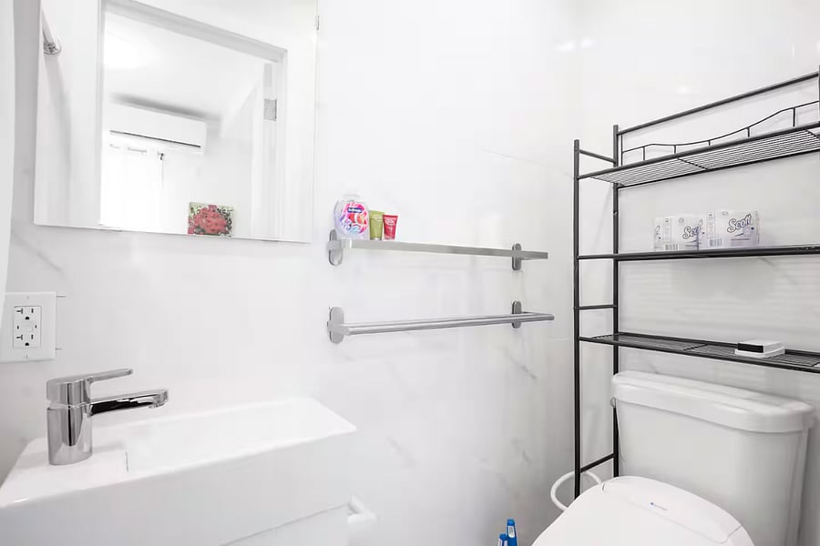 Bathroom with Smart Bidet Toilet