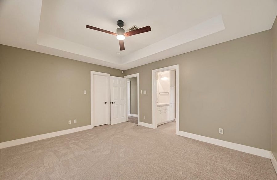 Bedroom 1 - larger closet + patio