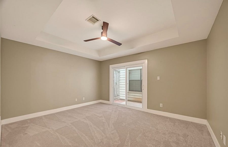 Bedroom 1 - Private Patio (neighbor's window)