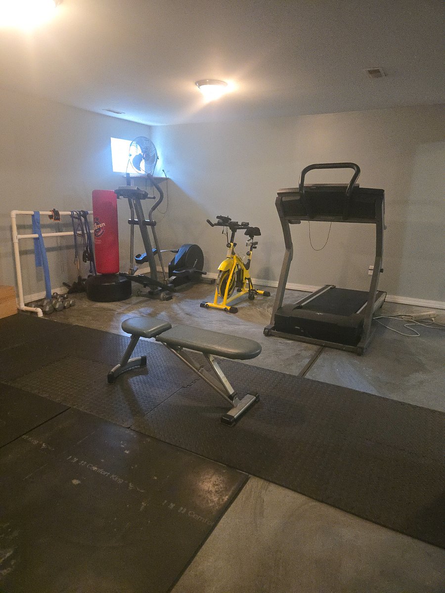 Basement:  Exercise equipment