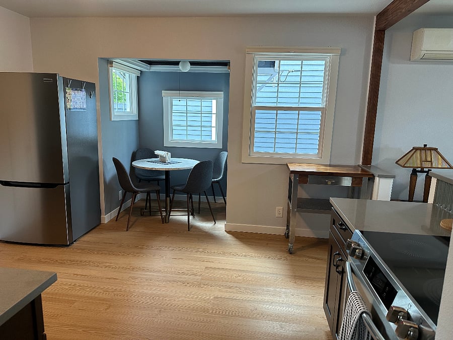 View of the kitchen and breakfast nook.