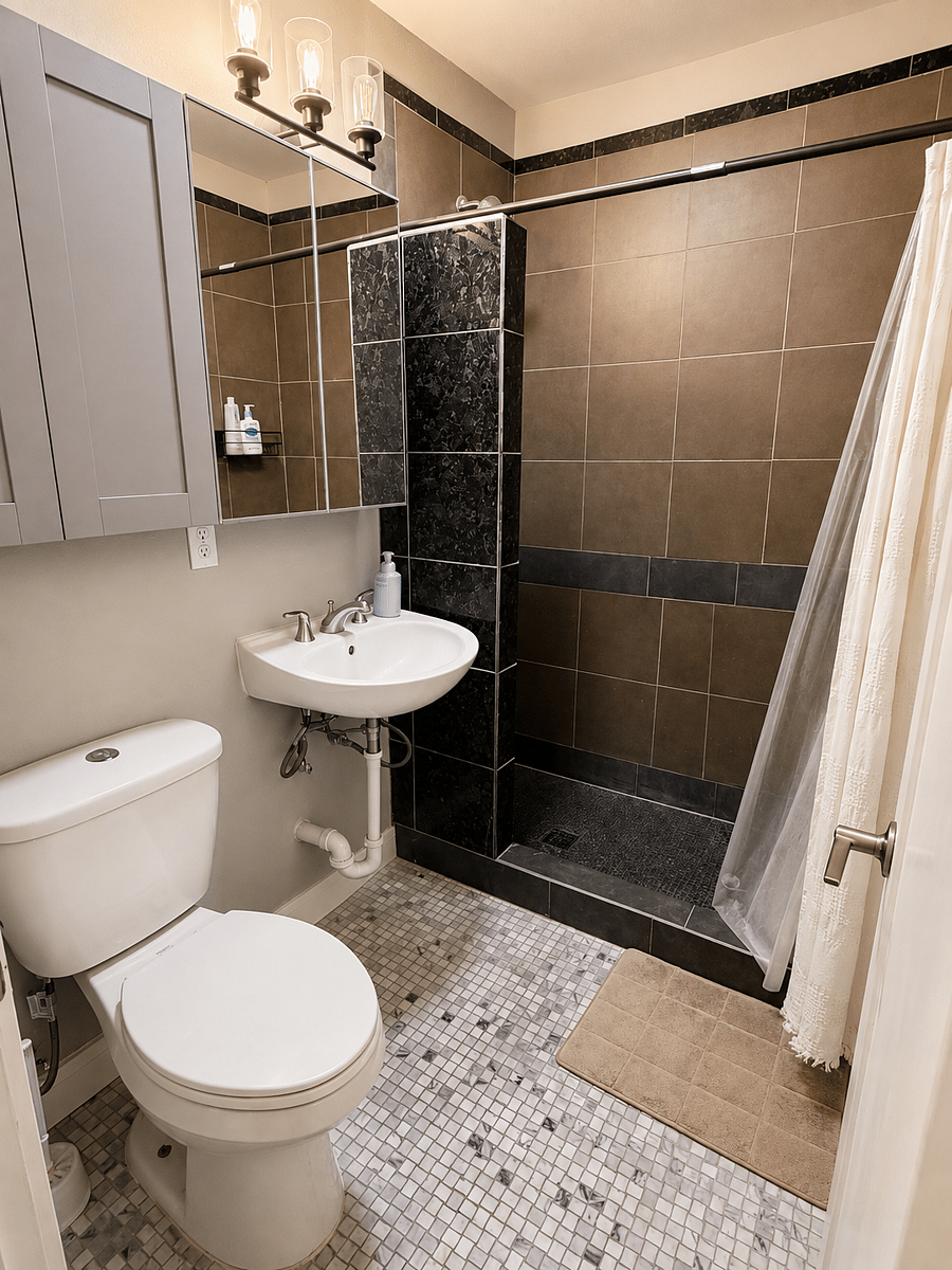 Bathroom #2 with walk in shower
