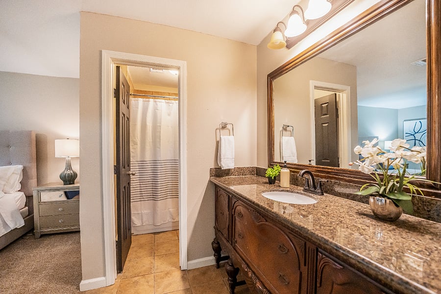 Primary private bathroom