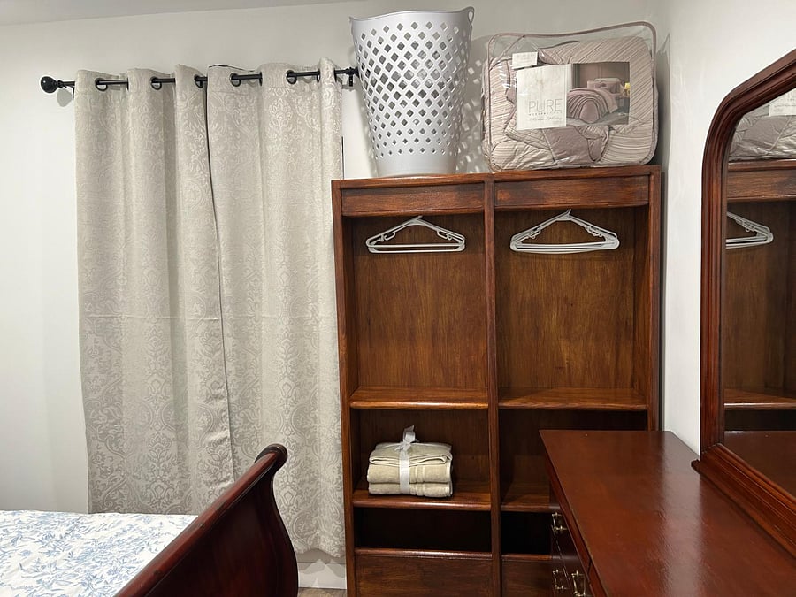 Closet storage and Dresser with Mirror