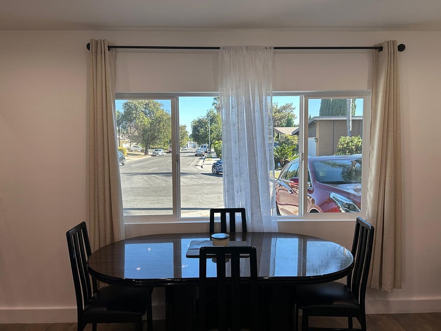 Dining Table in the Living Room