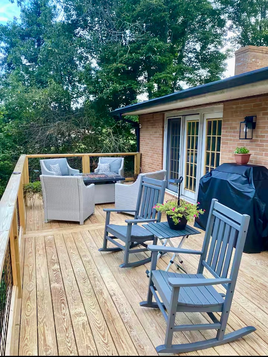 Deck and dining room french doors