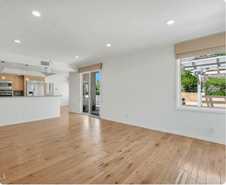 Adjacent to kitchen