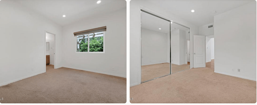 Bedroom #2, en-suite bath, large closet.