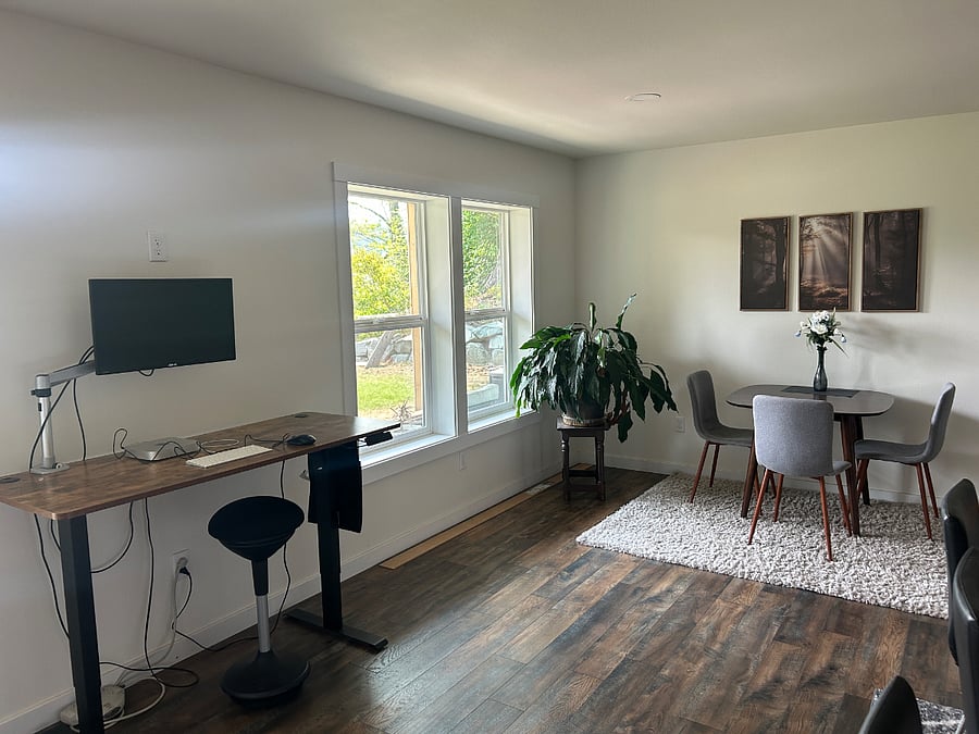 Workstation and dining table