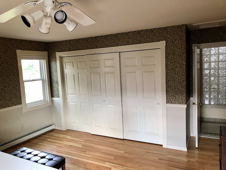 Closet in upstairs master bedroom