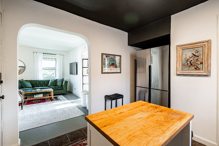 Dining table/island with Butcher block