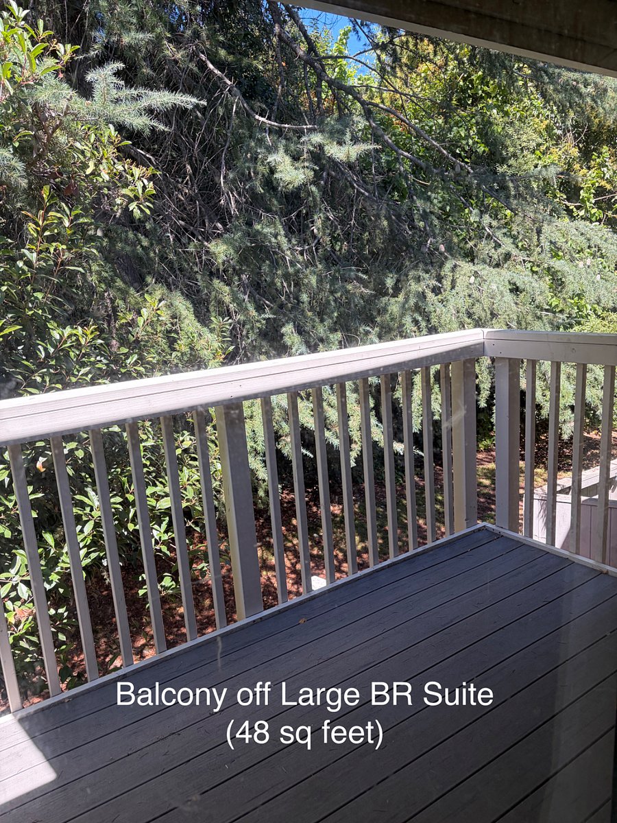 Balcony off Large Bedroom Suite, 48 sq ft.