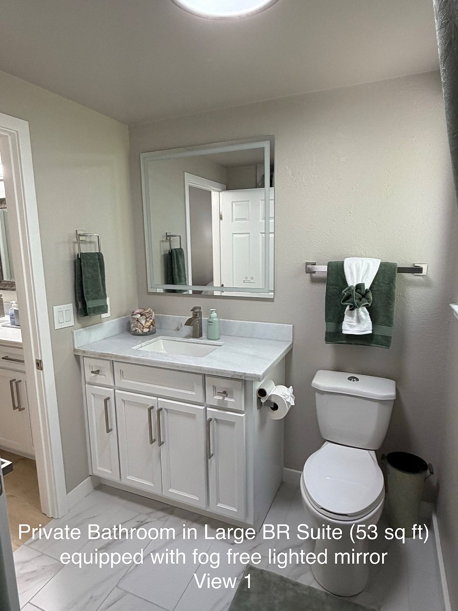 Private Bathroom in Large BR Suite, 53 sq ft