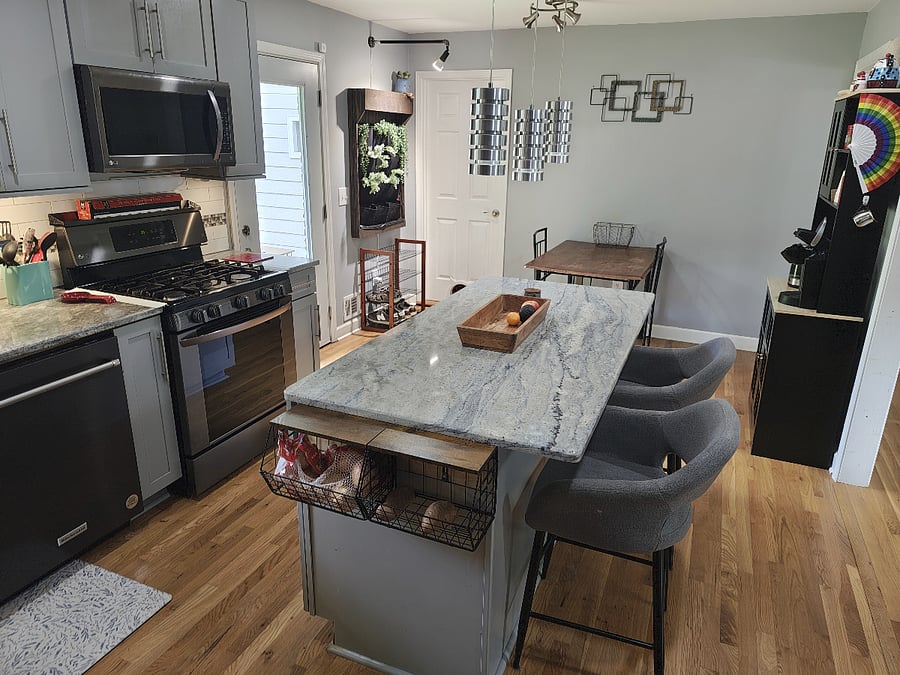 Kitchen - Gas Stove, Coffee Station