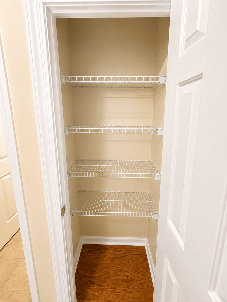Upstairs Closet Storage