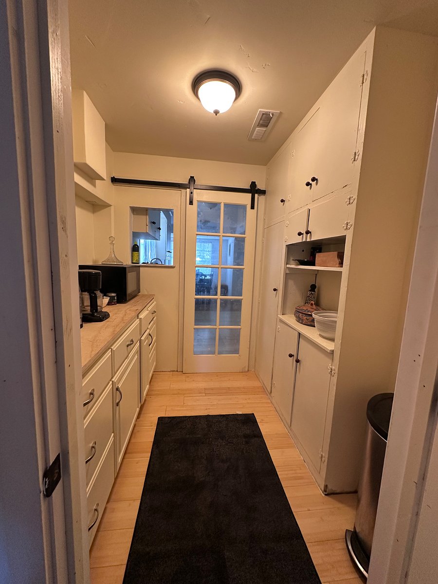 Butlers Pantry from Laundry room- divider door closed