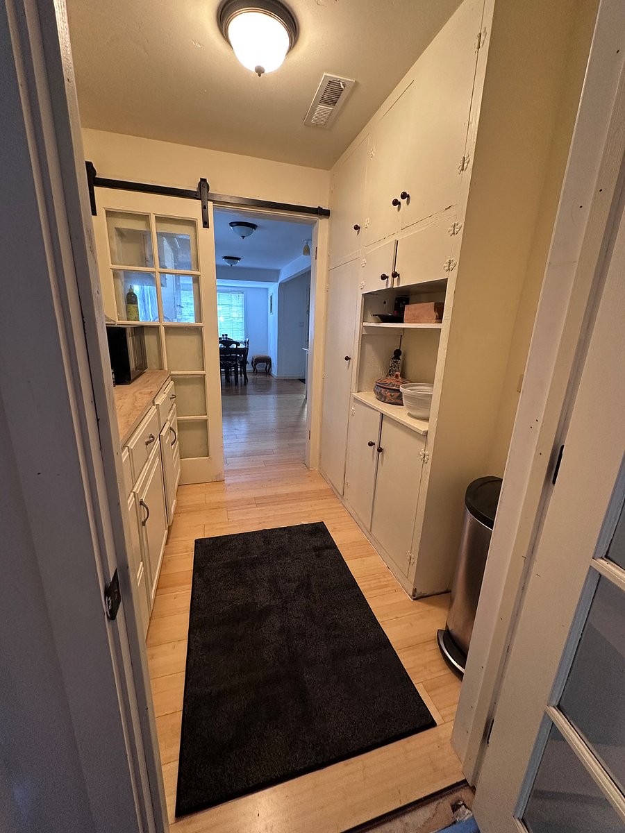 Butlers Pantry from Laundry room- divider door open