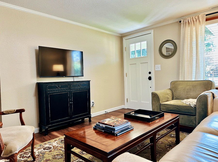 Smart TV and storage cabinet
