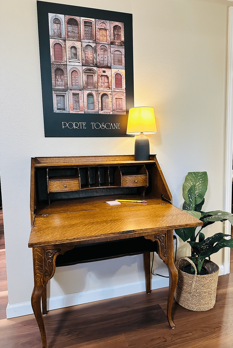 Secretary Desk as a work station