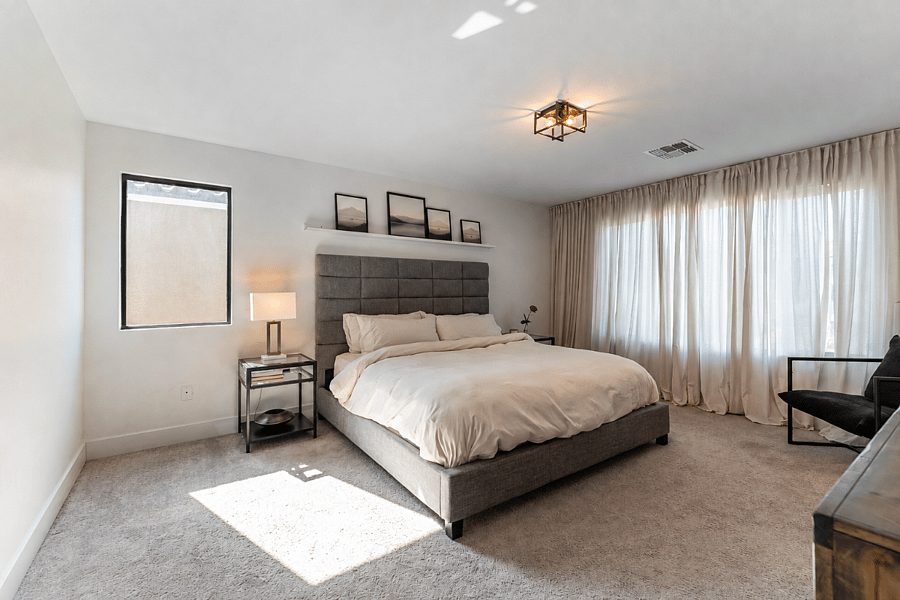 Primary Suite offers mountain views.