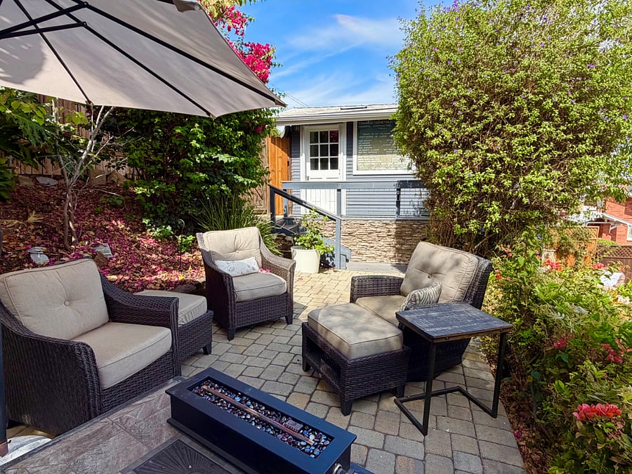 Private patio - exclusively for the tenant. Views are incredible.