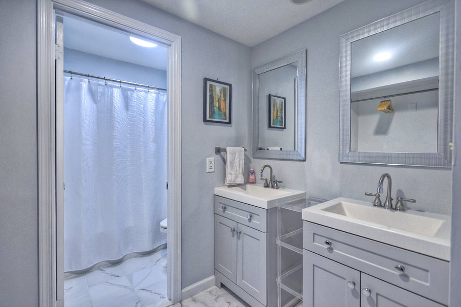 Master Bath with Dual sinks