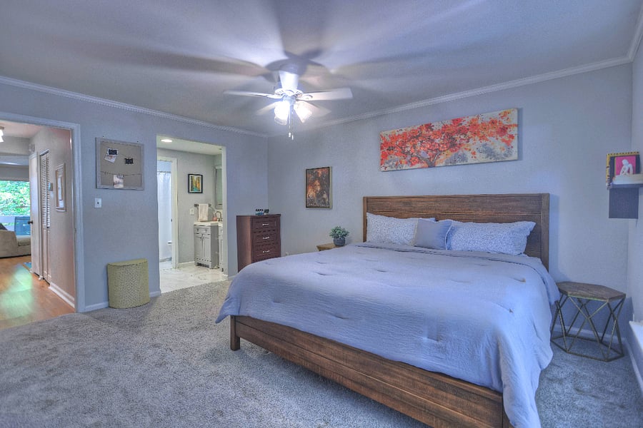 Large Master bedroom with King bed 
