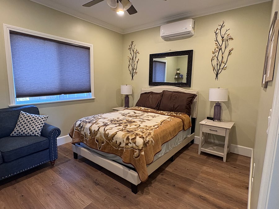Bedroom with full-size bed