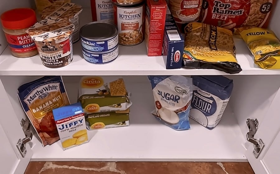 A thoughtfully stocked pantry will ensure you're never stranded without necessities while you settle in.