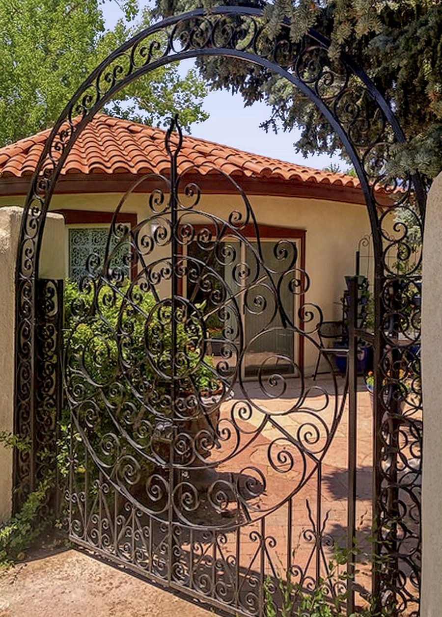 Enter through your own private gated access.