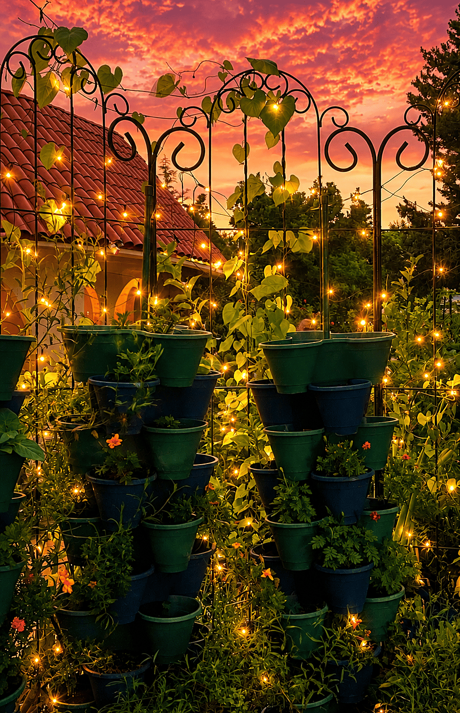 Turning on the sparkling garden lights can add joy and wonder to your later hours outdoors.